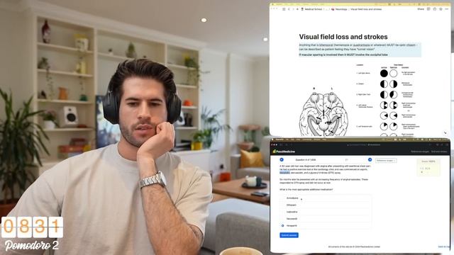 REAL TIME Study with me (no music): 3 Hour Productive Pomodoro Session | KharmaMedic
