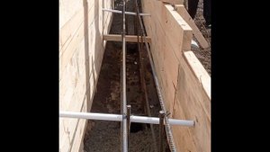 Строим фундамент под двухэтажный дом из газоблоков.