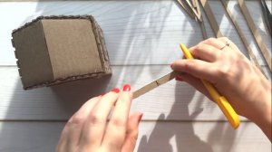 DIY miniature cardboard house | Cardboard craft idea