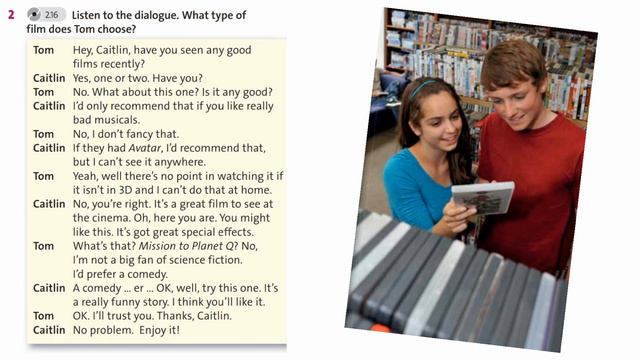 English Plus 8. Expressing preferences and recommending. Ex 2 p. 62 смотреть онлайн