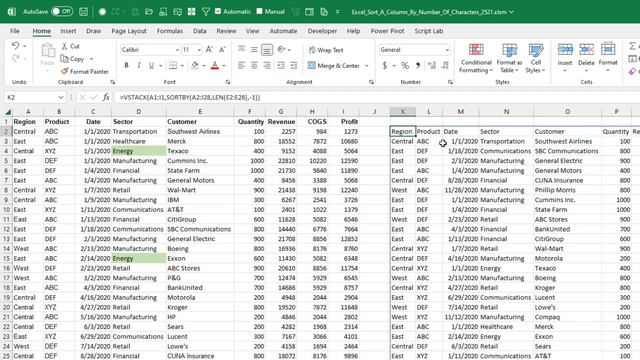 Excel Sort A Column By Number Of Characters - Episode 2521 смотреть онлайн
