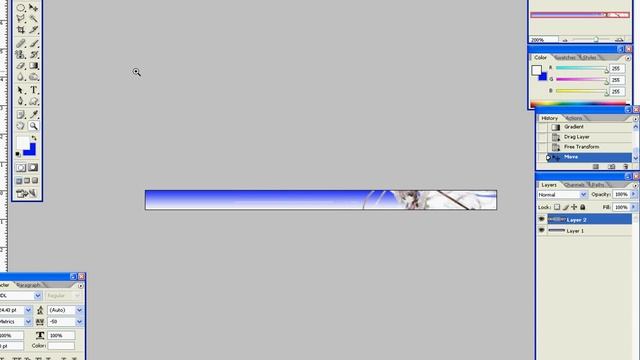 Photoshop Cs2 Tutorial - Userbars смотреть онлайн