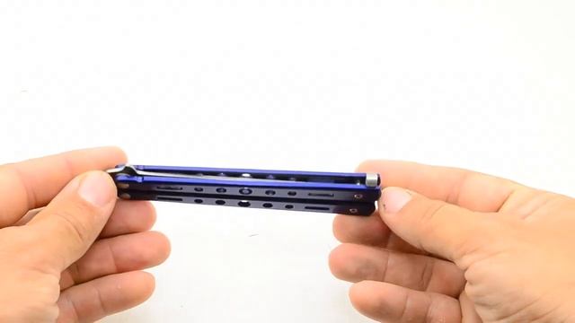 Балисонг Banchmade training Blue расческа - тренировочный нож бабочка
