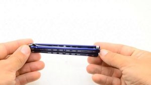 Балисонг Banchmade training Blue расческа - тренировочный нож бабочка
