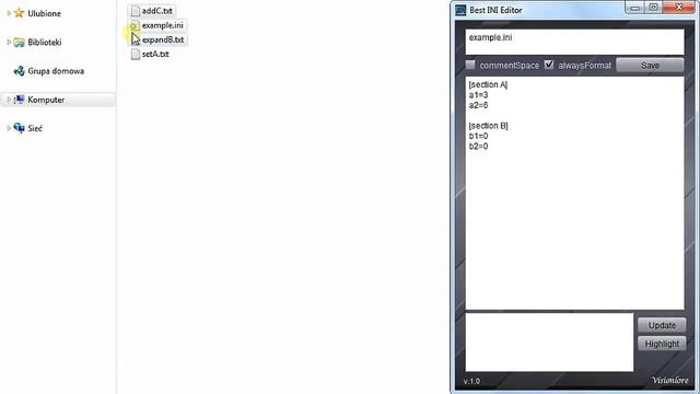Best INI Editor 1.0 - switch and combine configurations for ini files смотреть онлайн