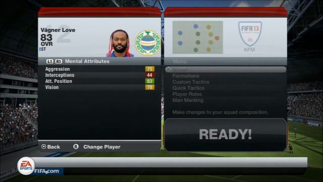 FIFA 13 Ultimate Team Player Reveiw- 83 rated Vagner Love as a ST смотреть онлайн