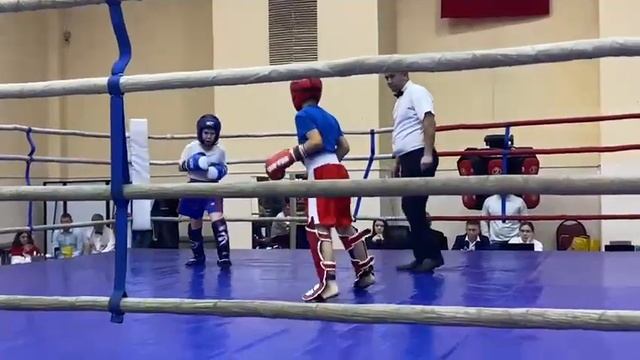Соревнования по Кикбоксингу. 9 лет. Шурувенов Саян