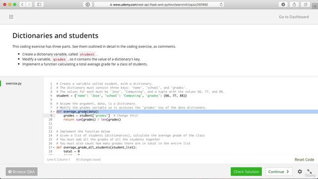 02 - A Full Python Refresher - 027 Solution to coding exercise Dictionaries
