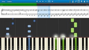 Реклама Palmolive - О Палмолив, мой нежный гель (на пианино Synthesia cover) Ноты и MIDI