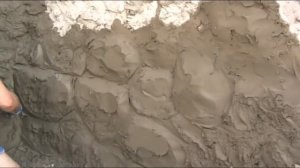 как  сделать  забор  из  арт  бетона  без  кирпича  ,оформленный  под  декоративный  камень.