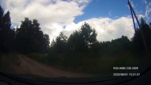 Driving in Central Russia: Плеханы - Кубринск - Нагорье - Нерль - Кашин - Головеньки 01/08/2020 (4x