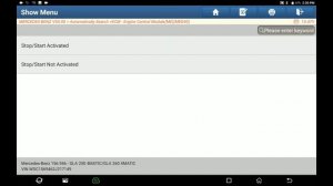 Mercedes-Benz start-stop disable with LAUNCH X431 PAD V LINK