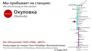 Информатор Ласточка: Москва-Октябрьская - Санкт-Петербург-Главный