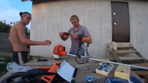Бизнес на косе! Сборка бензотриммера Хускварна. Husqvarna 143r-2