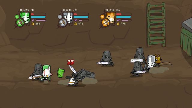 Кооперативное прохождение CASTLE CRASHERS 5 выпуск