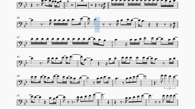 Lady in Red Trombone Sheet Music Play Along Backing Tracks Partitura смотреть онлайн