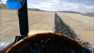 Обработка зяби на колёсном ДТ-75!