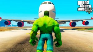 МОЖЕТ ЛИ ХАЛК ОСТАНОВИТЬ САМОЛЁТ В ГТА 5 МОДЫ! HULK ОБЗОР МОДА В GTA 5! ИГРЫ ГТА ВИДЕО MODS