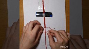 МК браслет с коннектором/красная нить