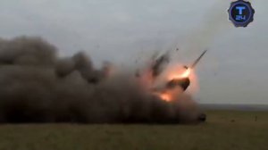 Russia's Tos - 1 MLRS Buratino massive fire no joke