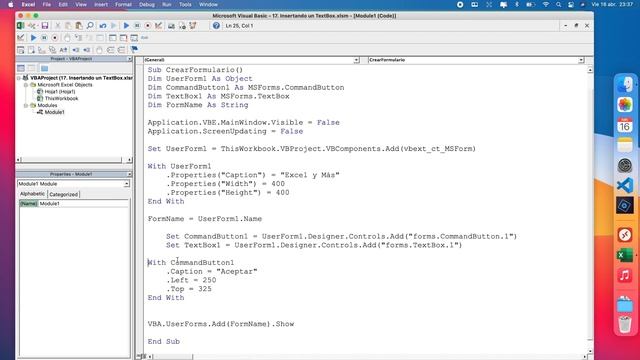 CAP-17 | Insertando un TextBox | Curso de Excel para macOS смотреть онлайн
