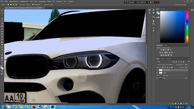 Видеоурок #1. Фары в photoshop смотреть онлайн