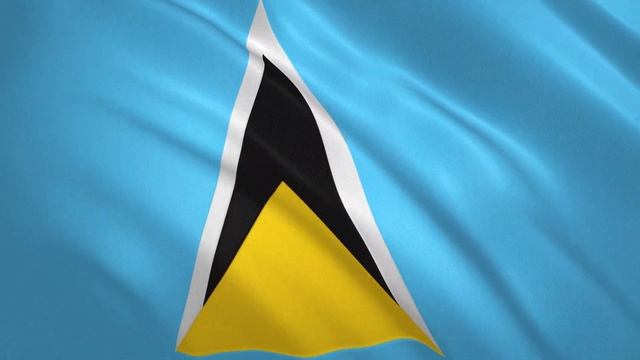 Развевающийся флаг Сент-Люсии / Waving Flag of Saint Lucia смотреть онлайн