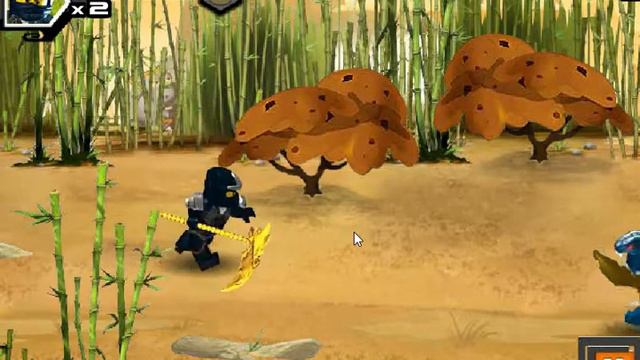 Команда Лего Ниндзяго: Бой Кружицу в Лесу \Lego Ninjago: Fighting the Chariotrux in the Forest смотреть онлайн