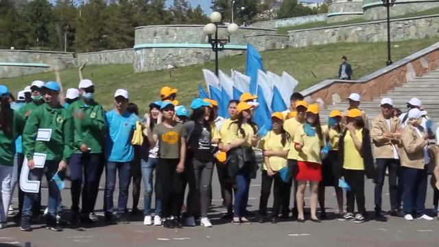 Открытие XIII трудового сезона "Жасыл ел" в Павлодарской области, 2017 г смотреть онлайн