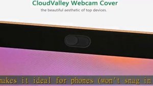 CloudValley Webcam Cover Slide, [5 Pack] 0.6mm-Thin Metal Web Camera Cover Sticker for MacBook Pro,