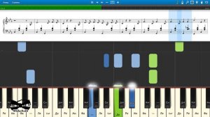 Паганини - Дорога без Начала и Конца... (на пианино Synthesia cover) Ноты и MIDI