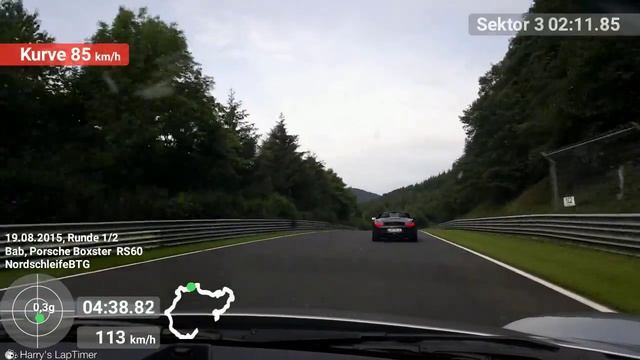 Boxster S 987 vs Boxster 986 Nordschleife 19.08.2015 Brudam смотреть онлайн