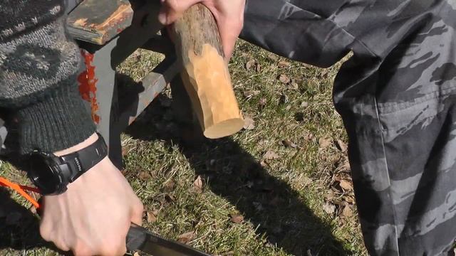 Тест ножей на деревяхе Kizlyar Echo и Mora Companion MG