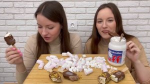 МУКБАНГ МОРОЖЕНОЕ МАГНАТ Marshmallow MUKBANG ICE CREAM ответы на вопросы fluff паста маршмеллоу