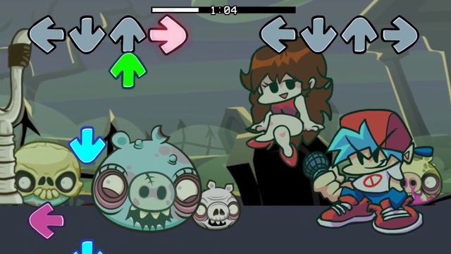 Friday Night Funkin' VS Zombie Pigs (Angry Birds) Full Week (FNF Mod/HARD) смотреть онлайн