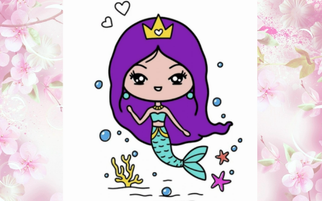 Русалка. Рисуем легко смотреть онлайн