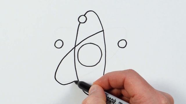 How to Draw an Atom | Science Symbol Drawing Tutorial