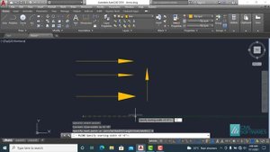 How to draw arrow in AutoCAD