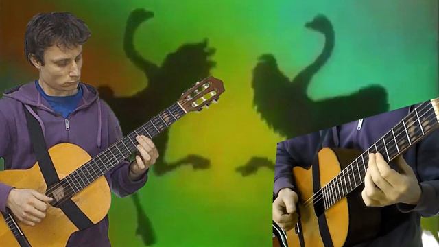 В мире животных. Ariel Ramírez La peregrinación. Как играть на гитаре. Ноты для гитары. Чебоксары