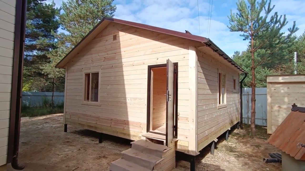 Баня 6х6 с тамбуром смотреть онлайн