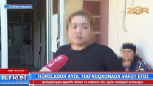 Нурафшонда ҳомиладор аёл туғруқхонада вафот этди. 
Ўлимга ким сабабчи?