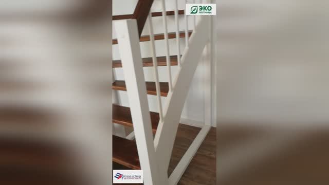 Русская лестница. Монтаж лестницы К-005 М/1, с доработкой.