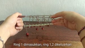 HOW TO SOLVE CLASSICAL METAL 9 LINKED RINGS PUZZLE