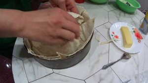 Пирог из лаваша с курицей,рисом и грибами! Pita pie with chicken, rice and mushrooms!