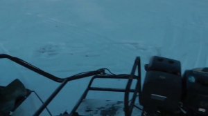 Покатушки по льду Байкала на мото собаке Бурлак -М в Танхое.