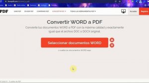 Video tutorial para convertir WORD a PDF usando I love PDF.