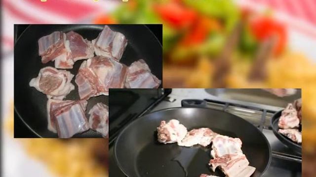 Рецепт - бараньи ребрышки с яблоками