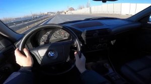1994 BMW 525i E34 (192 HP) ,,, POV Test Drive