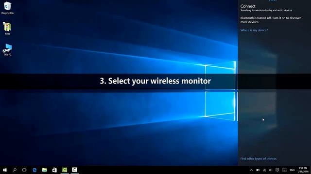 How to connect Windows 10 PC to DELL Wireless Monitor (miracast) смотреть онлайн