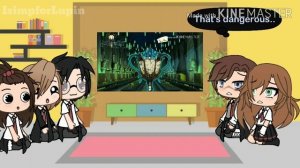 The Marauders + Lily React to Harry Potter in 99 seconds//Gacha//